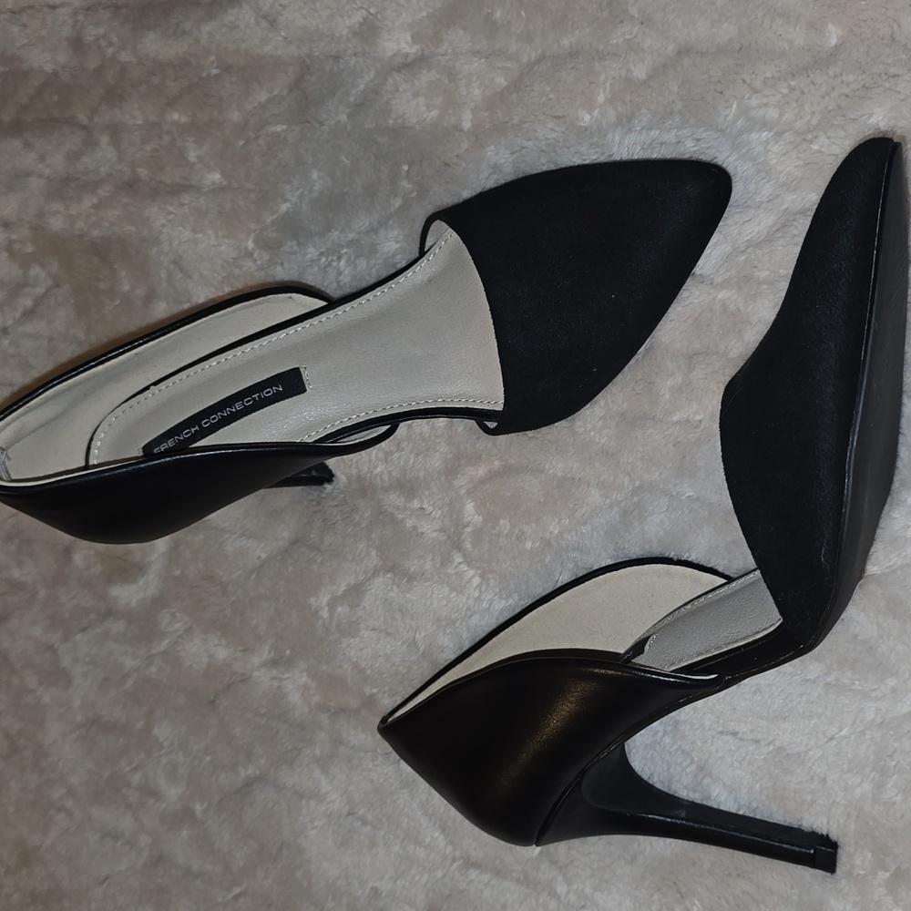 NWOB French Connection SIZE 8 Black Women's High Heels - Picture 2 of 8